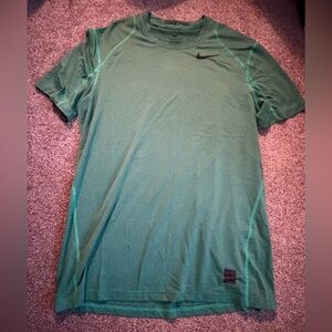 Men's Green Nike Pro Combat Shirt